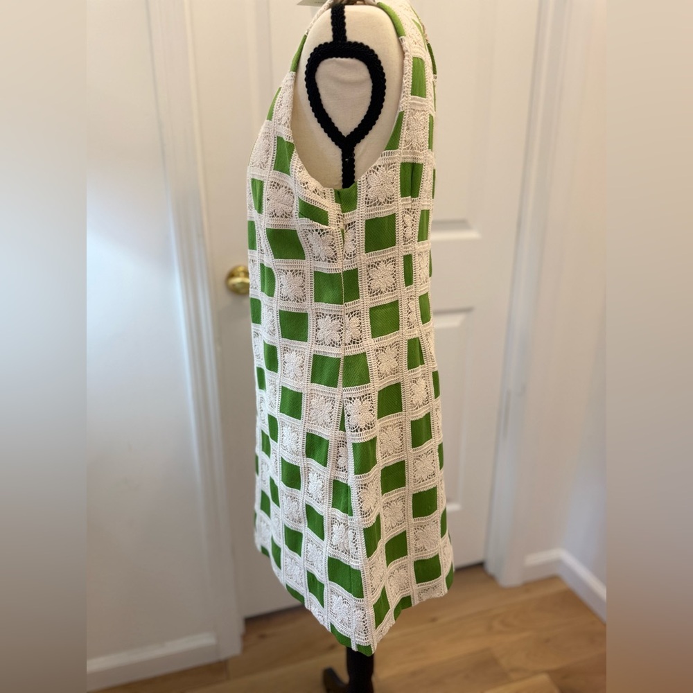 English Factory Crochet Patchwork Shift Dress NWT - image 10